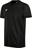 ASICS Mens Circuit 8 Warm-Up Shirt, Black, Small