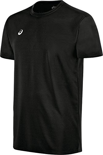 ASICS Men's Circuit 8 Warm-up Shirt, Black, Small