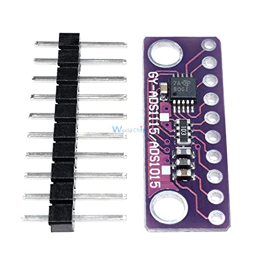 16 Bit IIC I2C 4 Channel ADS1115 Module ADC with Pro Gain Amplifier for Arduino 2V to 5V Auto Shut Down Programmable Comparator