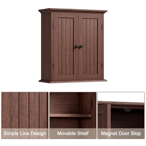 image for ChooChoo Bathroom Wall Cabinet, Over The Toilet Space Saver Storage Ca