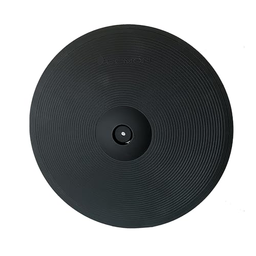 Lemon 20” Triple-Zone Electronic Crash/Ride Cymbal Pad with Choke – Extra-Large 3-Zone Ride with Bell for Electronic Drum Kits