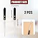 2pcs Letter Openers, Stainless Steel Envelope Openers Metal Mail Opener Tool with Wooden Handle Portable Sharp Envelope Slitter Package Wrapping Paper Cutter Knife for Home Office School Work Uses