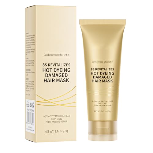 Mascarilla Capilar, Acondicionador Profundo Sedoso, Fortalece y Nutre, Elimina el Encrespamiento, mascarilla capilar reparadora, Hair Treatment, Reparan E Hidratan para Pelo Dañado y Muy Seco, Color
