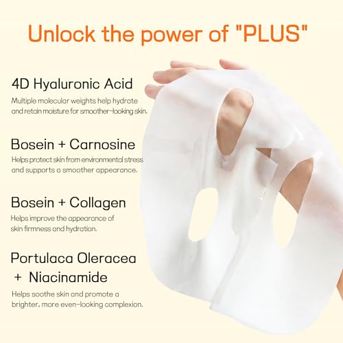 Image of Bio-Collagen Real Deep Facial Mask Hydrating Overnight Hydrogel Mask Pore Minimizing Elasticity Firming And Moisturizing 33g x 4ea