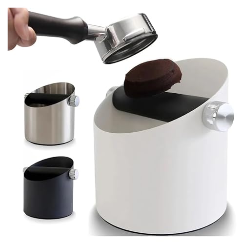 Cafetera Espresso de Gran Capacidad con Base Antideslizante, Accesorios for Cafeteras Espresso Plateado, Blanco y Negro(Stainless Steel)