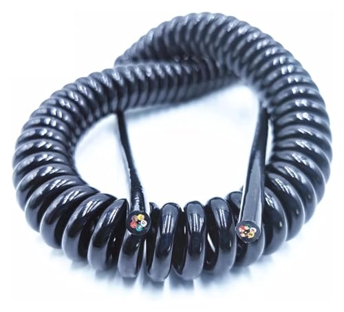 Fil extensible électrique en spirale à 3 conducteurs télescopique 7,5m