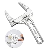 SLEEKSTATION モンキーレンチ ワイド たて型 水栓レンチ 大開口 トップワイドモンキレンチ 調整範囲(6-68mm) 薄型 軽量 作業 水道管 配管 修理