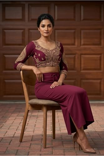 Image of Women's Saree Shapewear - Slim Fit Stretchable Petticoat for Sarees | Comfortable Waistband | Body Shaping Underskirt