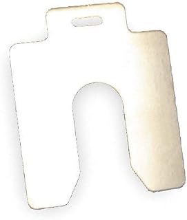 Slotted Shim, A-2x2 Inx0.075In, Pk10