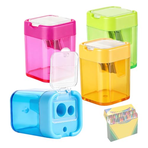 Crayon Sharpener Compatible with Crayola Hand Held Pencil Sharpeners 4 PCS