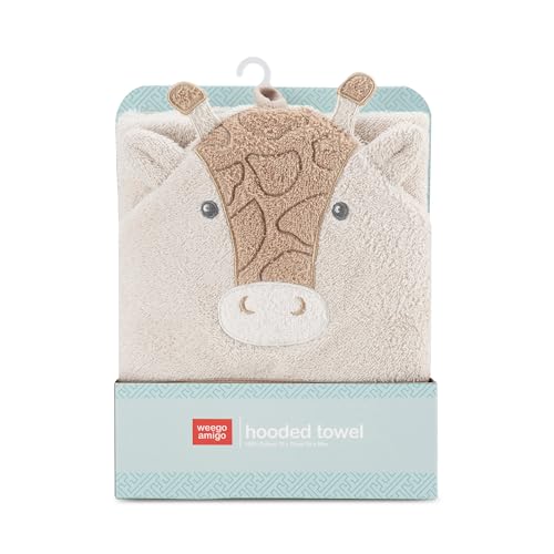 Weegoamigo Character Hooded Towel, Stevie Necks Giraffe