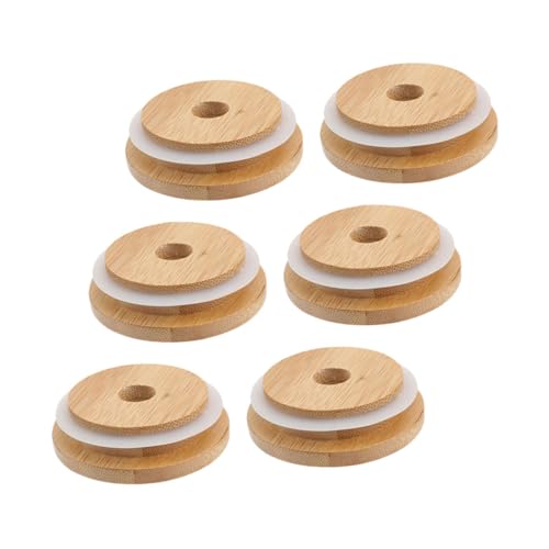 AUTSUPPL 6pcs Jar Lid End Caps Power Plug Hook Production Line Hose Shampoo Bottle Soap Dispenser Liquid Soap Dispenser Foaming Bottle Soap Dispenser Air Hose Wooden Beige