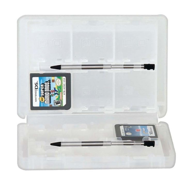 DS/3DS ソフト収納ケース 22枚収納 カードケース 互換 New 3DS / 3DS LL / 2DS / DSi 対応 コンパクト 持ち運び用 (ホワイト)