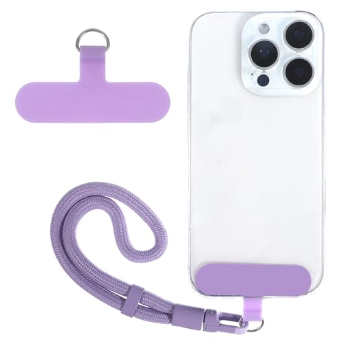 CIATBYYJ 1 Stück Handykette Universal,Einstellbar Handy Handschlaufe,Handyband mit Kunststoffring Patch,Handy Sicherung Diebstahl für Damen & Herren,Kompatibel mit den Meisten Smartphones (Violett) CIATBYYJ 1 Stück Handykette Universal,Einstellbar Handy Handschlaufe,Handyband mit Kunststoffring Patch,Handy Sicherung Diebstahl für Damen & Herren,Kompatibel mit den Meisten Smartphones (Violett)