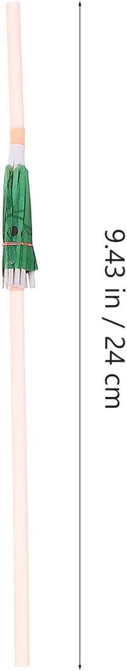 100pcs Disposable Flexible Umbrella Bent Flower Straws Colorful Party Cocktail Juice Straws for Birthday Celebration and Festival Use