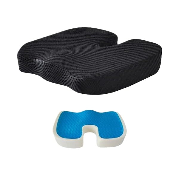 Coussin Orthopédique d'Assise Cellsius(1x Coussin Noir)