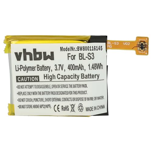 vhbw Akku kompatibel mit LG Watch Urbane W150 Smartwatch Uhr Fitnessarmband (400 mAh, 3,7 V, Li-Polymer) + Werkzeug-Set