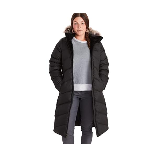 MARMOT Women’s Montreaux Full-Length Parka | Down-Insulated, Water-Resistant, Jet Black, Small