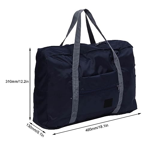 Large Capacity Foldable Travel Duffel Bag, Navy Blue, Approx. 18.9x6.3x12.6 inches4