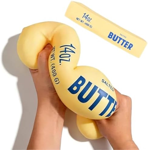 Giant Butter Squishy – Jumbo Squishy Butter Stick, Large & Mini S...