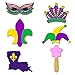 Mardi Gras Cookie Cutter 6 Pc Set – Jester Hat, Magic Wand, Crown, Mardi Gras Mask, Fleur D Lis, State of Louisiana Cookie Cutters Hand Made in the USA from Tin Plated Steel