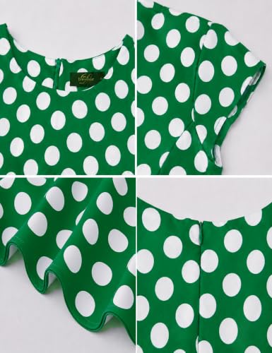 Image of Dressystar Women's Vintage 1950s A Line Cap Sleeve Cocktail Party Dress