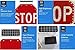 30'' Stop Sign Solar Powered LED Flashing Stop Sign Board, Aluminum Octagon Road Signs Traffic LED Blinking Street Warning Sign, Waterproof, Heavy Duty, Rust-Proof, Engineer Grade