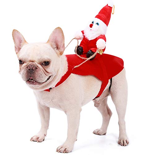 Disfraz para perro Santa Navidad talla M miniatura 3