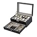 Produktbild FYHH-JZHY Multifunktionale 2-In-1-Uhr Schmuck Aufbewahrungsbox Uhrensammler Display Boxen Herren- Und Damenbox
