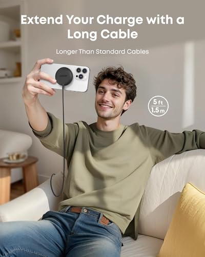 Anker Zolo Magnetic Wireless Charger, 2-Pack Qi2 Certified 15W MagSafe-Compatible Wireless Charging Pad, for iPhone 17/16/15/14/13 Series, AirPods, and More (Not for Pixel, Adapter Not Included) - Image 4