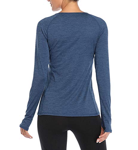 Vutru Women's Long Sleeves Workout T Shirt Breathable Sports Running Yoga Tops Thumb Holes #TOP1