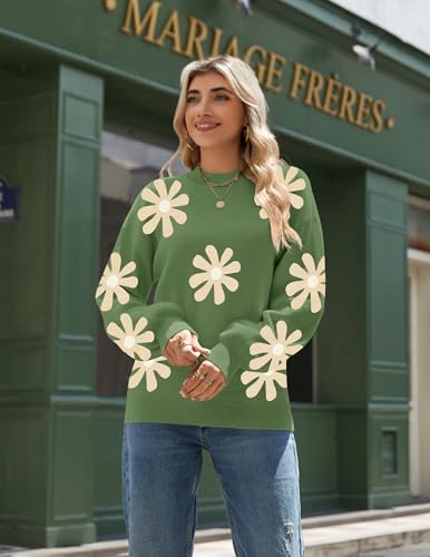 Zeagoo Sweaters for Women Fall Fashion 2025 Trendy Long Sleeve Turtleneck Pullover Lantern Knit Sweater Tops3