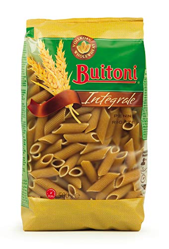 Buitoni - Penne Rigate Integrale, Macarrones Integrales, Pasta de Trigo Integral, Pack 4 Unidades x 500 g Cover