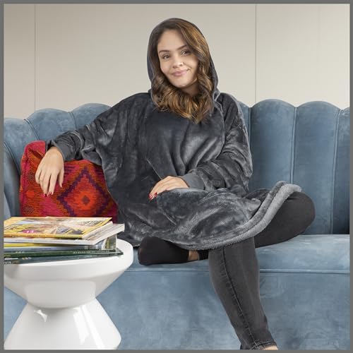 Walser Kuschelpullover Snuggle Kapuzenpullover mit Ärmeln, Oversize,...