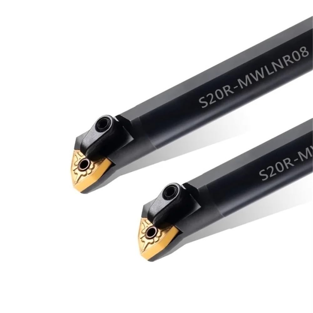 WNMG Drehmaschinen-Schneidwerkzeuge for Hartmetalleinsätze, MWLNR/L ​​08 S16Q S20R S25S S32T Innenloch-CNC-Werkzeughalter, 1 Stück(Black,18MM)