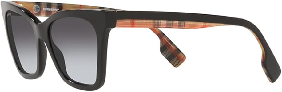 Amazon.com: BURBERRY Sunglasses BE 4346 39428G Elsa Black Light