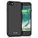 Battery Case for iPhone 8/7, Gixvdcu [6000mAh] Rechargeable Portable Protective Charging Case for Apple iPhone 8 & iPhone 7 Extended Backup Charger Ultra Slim - Black