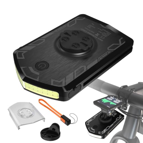 Nave da ciclismo notturno generico - Fuoco di guidare la notte, Faro con funzione Power Bank con 4 modalità di illuminazione - Gestione del carico, alta luce (6,1 x 9,5 x 1,9 cm)