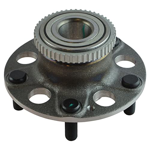Image of TRQ 2 Piece Rear Passenger Side Wheel Bearing & Hub Assembly Set Compatible with 1997-2001 Acura Integra