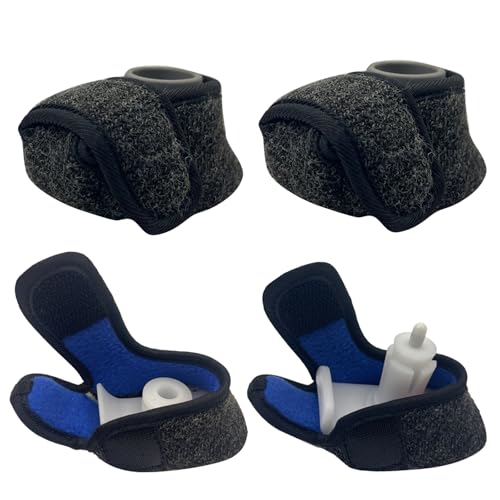 Vogana 4-Piece Walker Ski Glide Covers Easy-to-Remove Replacement Sliders Silent Indoor Sliders Glide Pads Grey