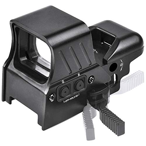 EZshoot 1X22X32 Red Green Dot Sight Gun Sight 4 Reticles Reflex Sight Quick Detach Mount 20mm Rail(Upgraded Version)
