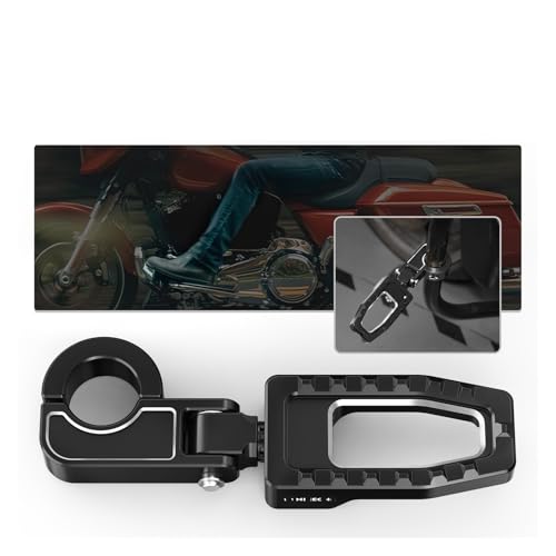 Support repose-pied de pare-chocs orientable pour Electra Glide - 6