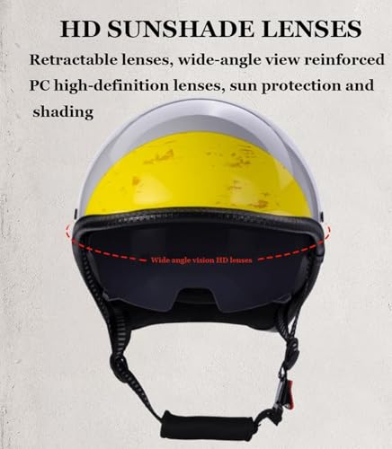 Casque vintage à face ouverte résolvant le manque de confort M - 5