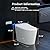 Vipbear Smart Toilet with Bidet Built in, Bidet Toilet with Heated Seat and Night Light, Modern Tankless Toilet for Bathroom, One Piece Toilets with Auto Soft Close, Deodorization, Dryer, Foot Sensor