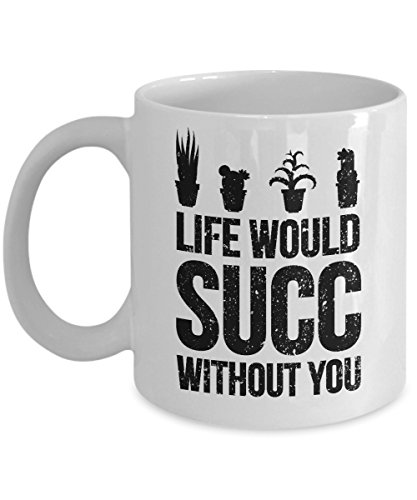 Succulent-Themed Gardening Pun Coffee Mug