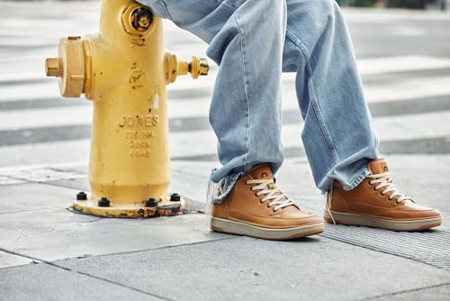 Image of CALTO Men's Invisible Height Increasing Elevator Shoes - Casual Low-top Leatherette Sneakers - 2.4 Inches Taller