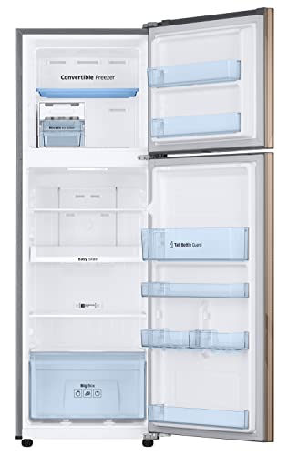 Image of Samsung 256L 2 Star Inverter Frost-Free Convertible 3 In 1 Double Door Refrigerator Appliance (RT30C3732YB /HL,Bronze Archi)