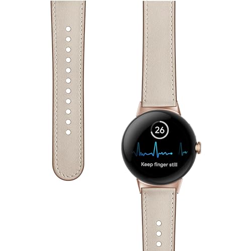 Correa de cuero compatible con Google Pixel Watch miniatura 3