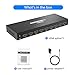 Yinker 4K HDMI Splitter 1 in 8 Out, 4K@30Hz 1x8 HDMI Splitter 8 Way Powered Distributor Duplicate Mirror (1 Input to 8 Outputs)