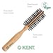 Kent V04 Vegan Round Brush - 45mm Bristles by Kent Brushes, Cruelty-Free Hair Brush with BioniFil Filaments for Blowouts, Volume, Curls, All Hair Types, Wooden Handle, Travel Size, Made in England